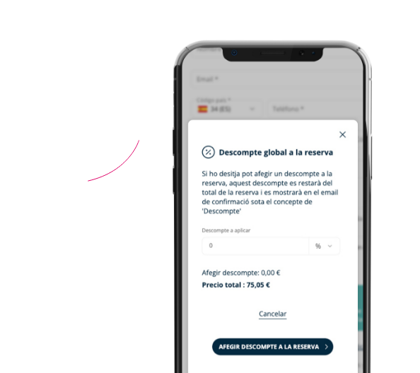 Reservas internas con descuento